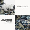 ARTPLAN Outdoor Cushions for Settee,Wicker Loveseat Cushions with Tie,Tufted Patio Cushions 2 U-Shaped Set of 5 Piece,L44xW19，Floral - 3 of 4