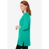 Woman Within Plus Size Perfect Three-Quarter-Sleeve Scoopneck Tunic - 4 of 4