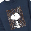 Boys' - Peanuts - Boo Snoopy Scared Graphic Long Sleeve Fleece Sweatshirt - 2 of 4