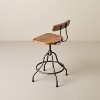 2pk Industrial Wood & Steel Adjustable Counter Stools - Aged Oak/Black - Hearth & Hand™ with Magnolia - 4 of 4