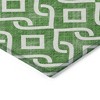 Emerald And Ivory Geometric Washable Indoor Outdoor Area Rug - 4 of 4