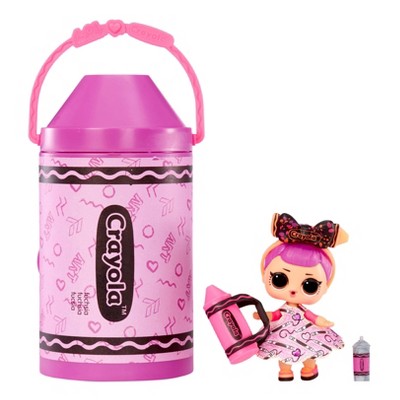 L.O.L. Surprise! Loves CRAYOLA Color Me Studio- with Collectible Doll, Over  30 Surprises, Paper Dresses, Crayon Dolls