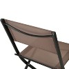 Emma and Oliver Set of 4 Folding Chairs for Indoor/Outdoor Use with Flex Comfort Material and Steel Frames - 3 of 4