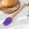 Unique Bargains Basting Brush 28g Wooden Handle Baking Brush Dishwasher Safe Silicone 9.25"x1.5" 1Pcs - 2 of 4