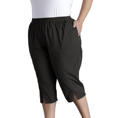 Women's Cotton Stretch Twill Crop Pants - Plus - On The Plus Side