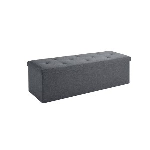 AZL1 Life Concept Ottomans and Benches 47 In Foot Rest, End of Bed Bench, Storage Chest for Living Room, Bedroom, Entryway, Gray, 47.24"*14.96"*14.96" - 1 of 4