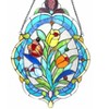 Chloe Lighting Kelda Tiffany-Glass Tulip Window Panel 15.5X22.5 - 3 of 3