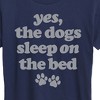 Women's - Instant Message - Dogs Sleep On The Bed Short Sleeve Graphic T-Shirt - 2 of 4