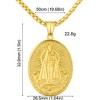Clavicle Necklace 14K Gold Plated Necklace - 2 of 3