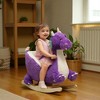 Mshliw Plush Dragon Rocking Horse with Sounds, Wooden Base and Safety Belt, Soft Ride-On Toy with Seat for Toddlers, Birthday Gift, Christmas gift - 2 of 4