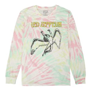 Led Zeppelin Icarus Crew Neck Long Sleeve Tie Dye Men's Tee - 1 of 4