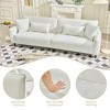 VASIP "97" Plush Teddy Velvet Sofa - Extra Deep Seating for Living Rooms & Apartments, Modern Velvet Upholstery, Multi-Room Luxury - 3 of 4