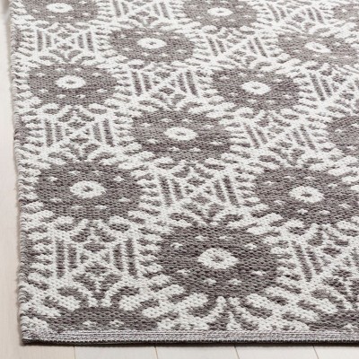 Montauk Charcoal and Ivory Hand Woven Wool Area Rug