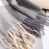 Anna-Kaci Soft Winter Plaid Scarf with Warm Cozy Feel and Fringe Trim 78.5×26 Inches - 4 of 4