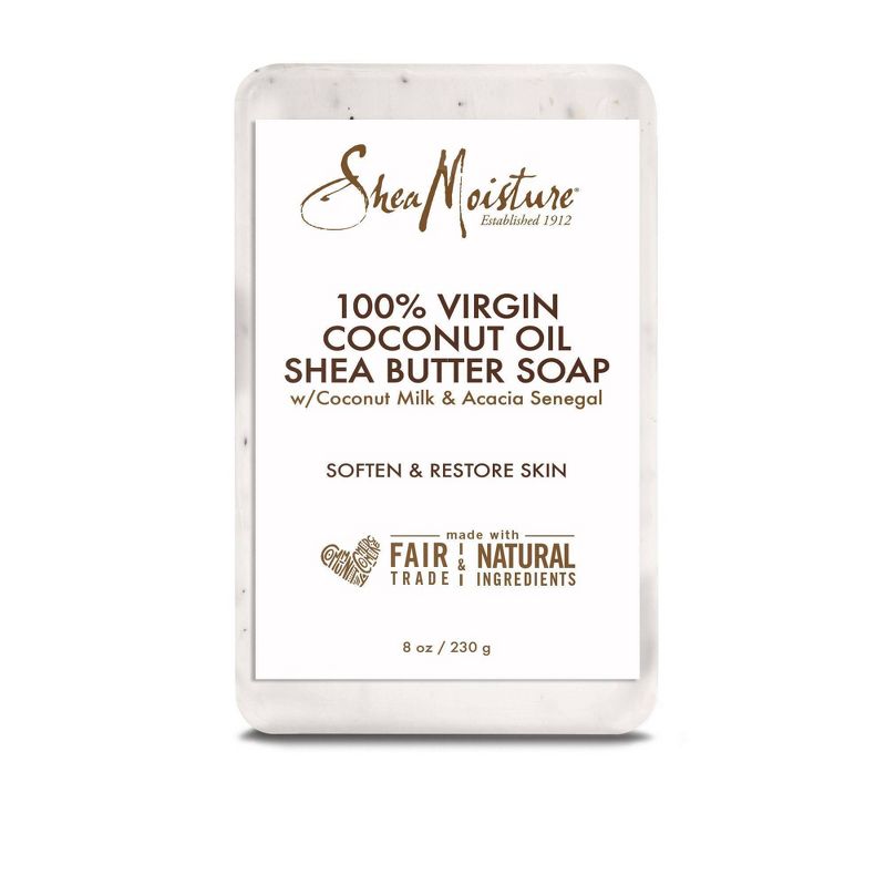 SheaMoisture 100% Virgin Coconut Oil Bar Soap - 8oz, 3 of 12
