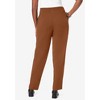 Jessica London Women's Plus Size Stretch Knit Crepe Straight Leg Pants - 3 of 4