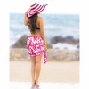 HAPPY BAY Women's Bikini Skirt Sarong Swimsuit Cover up Summer Wraps Bathing suit Swimwear Beach Wrap Skirts for Women One Size Short Pink, Tie Dye - 3 of 4