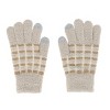 CTM Women's Knit Color Block Touchscreen Compatible Winter Gloves - 2 of 4