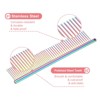 Unique Bargains Stainless Steel Rounded Ends Gentle Care Pet Comb 3 Pcs - 3 of 4