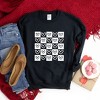 Simply Sage Market Women's Graphic Sweatshirt Heart Checkerboard - 3 of 4