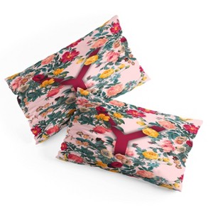 Deny Designs King Burcu Korkmazyurek Summer Botanical Monogram Pillow Shams - 1 of 3