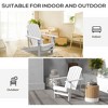 GlasFlength Patio Chaise Lounges Wood Adirondack Chair Outdoor Patio Cup Holder Weather Resistant for Deck Garden Backyard, White, 28.5"*38.25"*36.5" - 2 of 4
