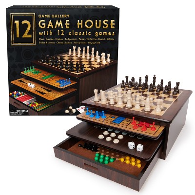 Cardinal Game Gallery 12 in 1 Game House Board Game