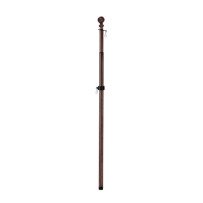 Evergreen Flag Metal Extendable House Flag Pole, Bronze