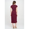 WEST K Women's Parker Cre-Neck Short Sleeve Knob-Front A-Line Midi Dress - 3 of 4