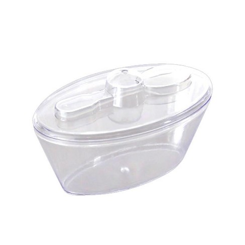 8 oz Clear Plastic Deli Cups - 4 5/8Dia x 1 3/4D