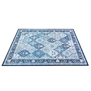 COZONY Trellis Area Rug for Living Room, Washable Ultra-Thin Soft Rugs for Bedroom,Large Non-Slip Non Shedding Carpet for Dining Room Office - 1 of 4