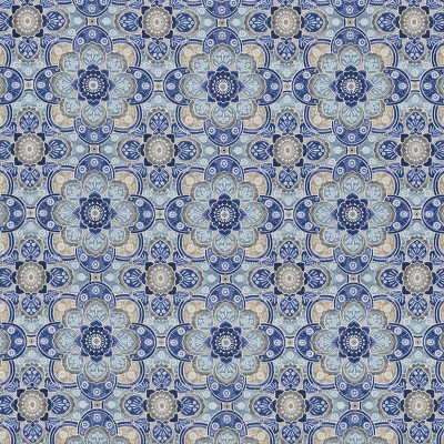 Blue and Gray Rectangular Outdoor Throw Pillow Set