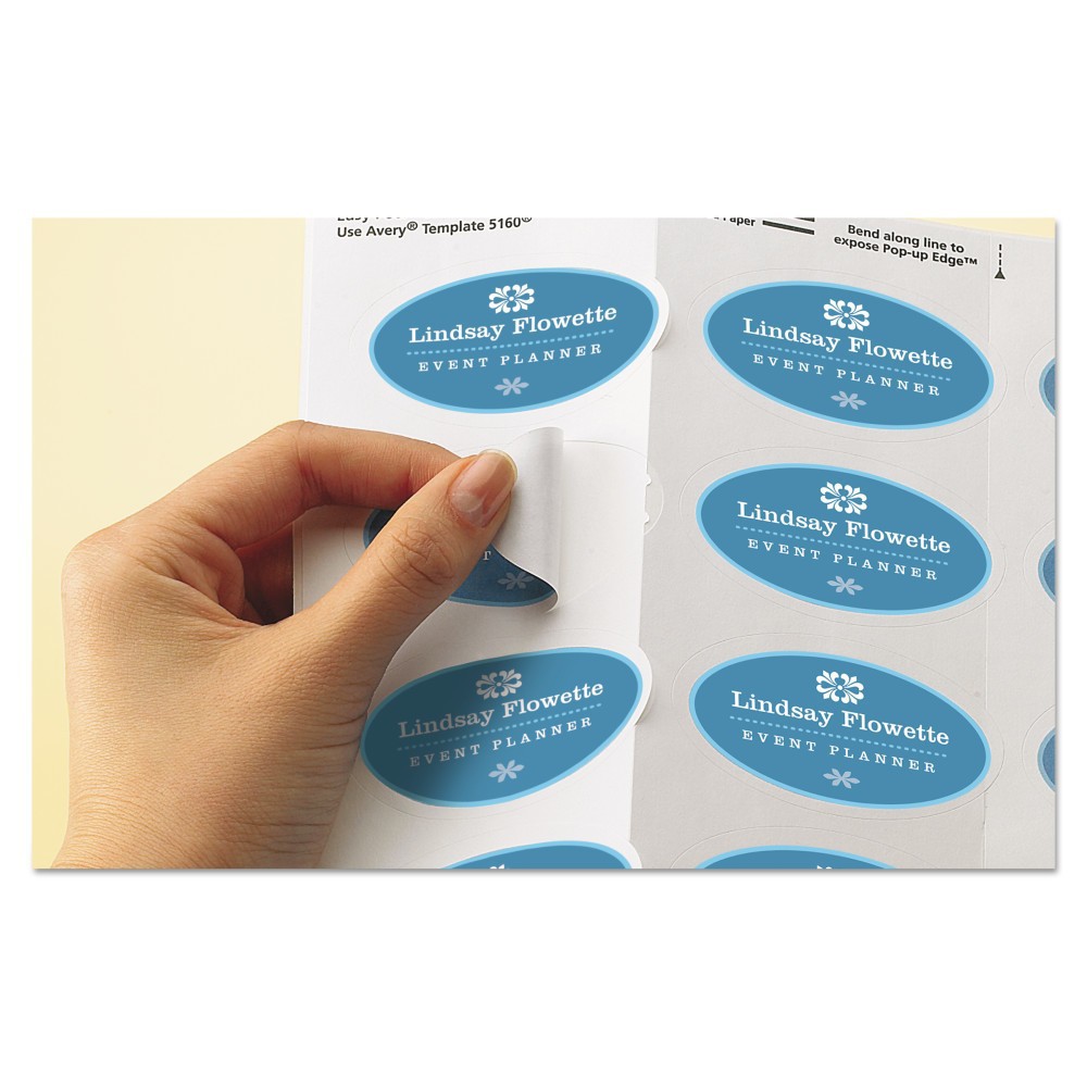 UPC 072782228040 product image for Avery Oval Easy Peel Labels, 1-1/2 x 2-1/2, Glossy White 180/Pack | upcitemdb.com