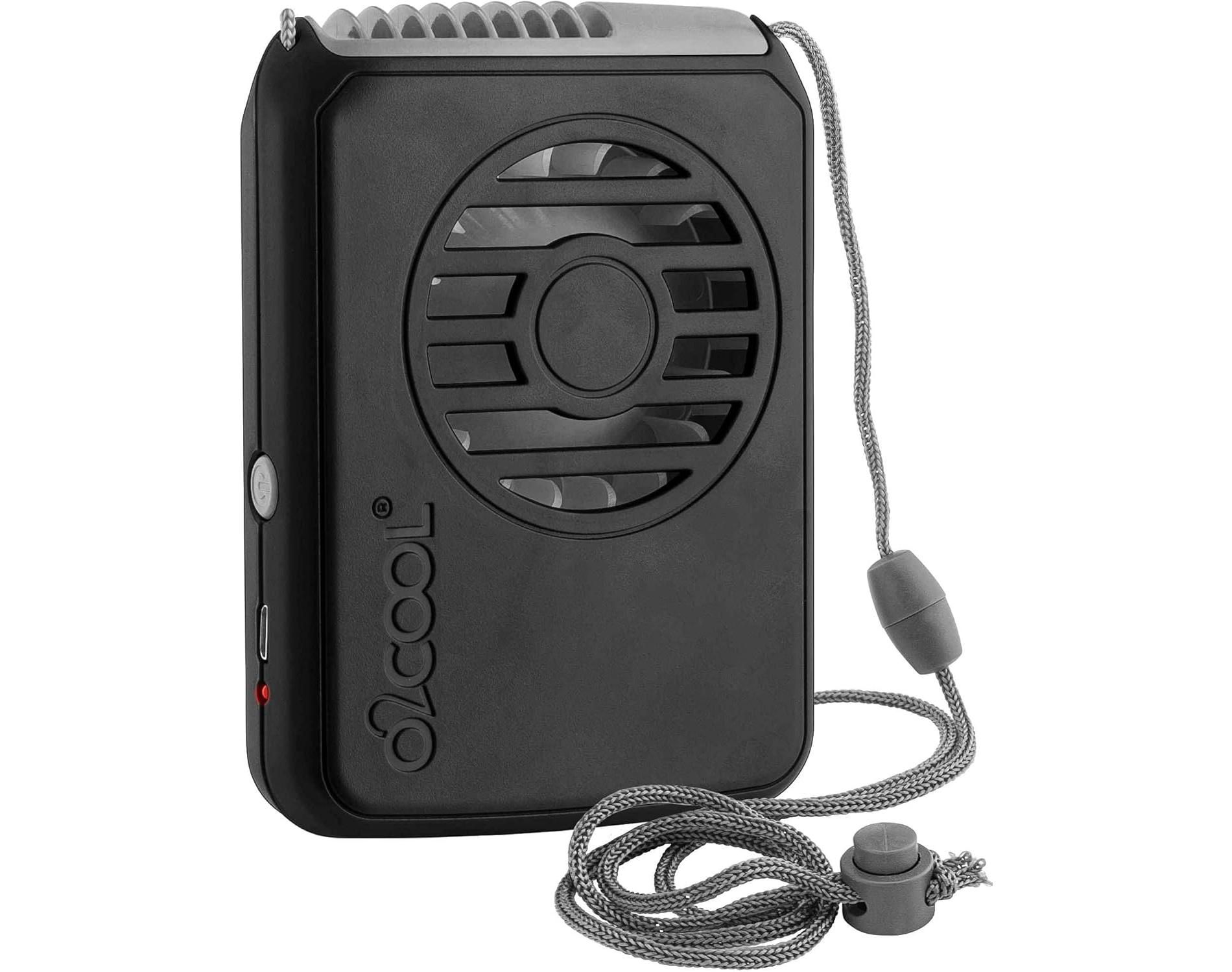 O2COOL Personal Travel Rechargeable Battery Powered Neck Cooling Fan