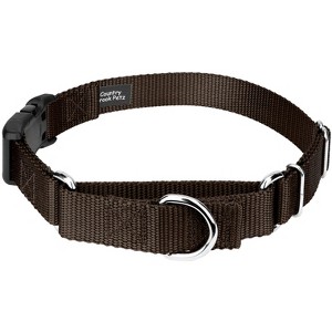 Country Brook Petz Heavy Duty Nylon Martingale Dog Collar with Deluxe Buckle - 30+ Vibrant Color Options - 1 of 4