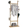 HDZNVF Garment Rack Solid Wood, Natural - 2 of 4