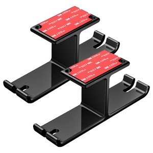 HamiltonBuhl® Hook-It! Dual Headphone/Headset Hanger with 3M Adhesive and Screws, Pack of 2 - 1 of 3