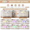 Jojoka 6 Drawer Rattan Dresser with LED Lights USB Charging Station Modern Wooden Chest for Bedroom Living Room Nursery with Multi-functional Storage - 4 of 4