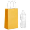 Blue Panda 25 Pcs Yellow Kraft Paper Gift Bags, Party Favor Bags with Handles, 5x3x9 In - 3 of 4