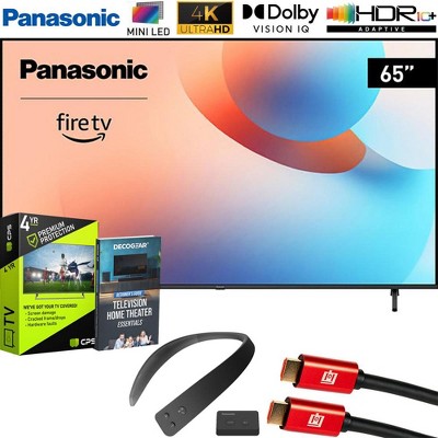 Panasonic W95 65" Mini LED 4K UHD Smart Fire TV (2024) + WN10 Neck Speaker Bundle