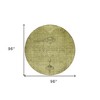Khaki Brown And Taupe Oriental Washable Indoor Outdoor Area Rug - 3 of 4