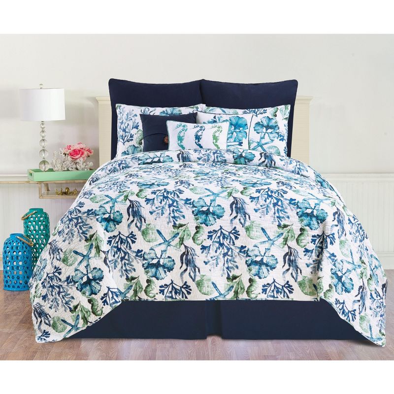 C&F Home Bluewater Bay Coastal Beach Cotton Quilt Set - Reversible and Machine Washable, 3 of 10