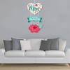 Big Dot of Happiness Colorful Floral Happy Mother's Day - Hanging Porch We Love Mom Party Outdoor Decorations - Front Door Decor - 3 Piece Sign - 3 of 4