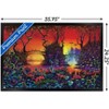 Trends International Danny Flynn - Red Jungle Framed Wall Poster Prints - 3 of 4