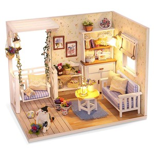 Meco DIY Miniature Model Dust Cover 3D Wooden Dollhouse Toys Great Gift - 1 of 4