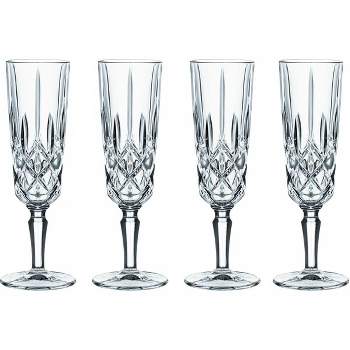 Nachtmann Noblesse Champagne Glasses, Set of 4, Made of Fine Crystal Glass, 5.4-Ounces, Clear