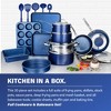 Granitestone Diamond 20 Pc Nonstick Pots and Pans Cookware Set with Bakeware and Utensils Blue - 3 of 4