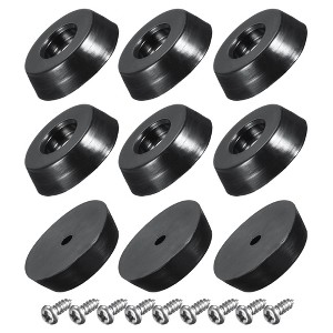 Unique Bargains Non-Slip Chair Leg Pads with Stainless Steel Washer and Screws 9 Pcs - 1 of 4