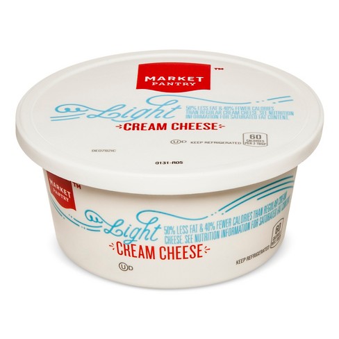 Lite Plain Cream Cheese 8oz Market Pantry Target