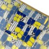 Wrapables Large & Small Foldable Nylon Reusable Shopping Grocery Bags (Set of 2), Yellow and Navy - 4 of 4